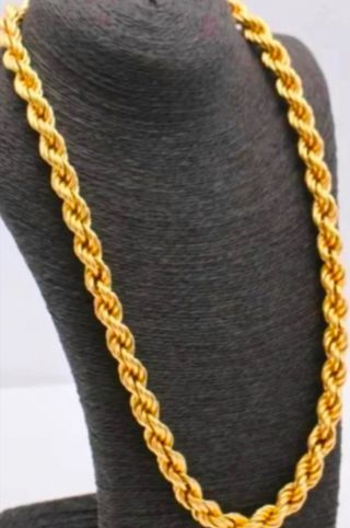 Cadena laminada en oro 18k