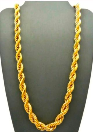 Cadena laminada en oro 18k