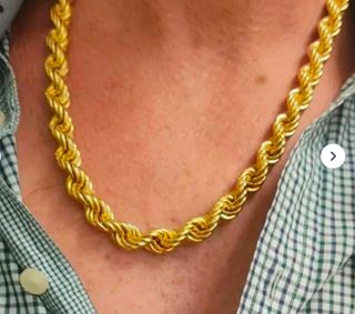 Cadena laminada en oro 18k