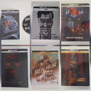 Lote 6 Steelbooks 4K UHD Bluray