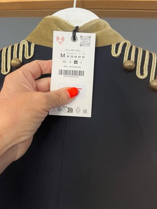 Chaqueta Zara militar dorada Edición limitada T:M