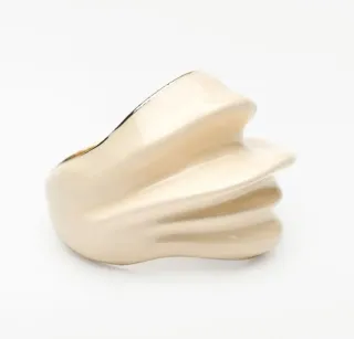 Sortija Adolfo Domínguez Beige/Oro