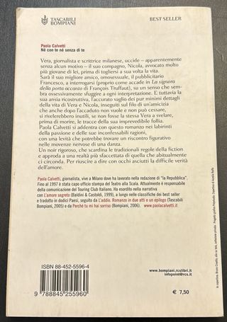 Libro - Paola Calvetti - Nè Con Nè Senza Di Te