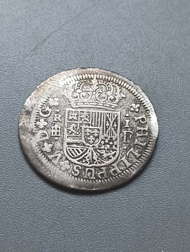 Moneda Plata 1 Real 1721 Felipe V
