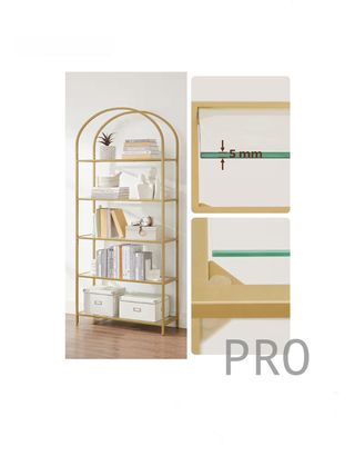 Estantería de 5 Niveles, Estantería de Vidrio Templado