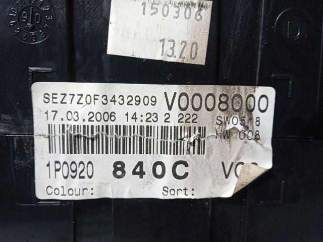 CUADRO INSTRUMENTOS SEAT LEON (1P1) V0008000