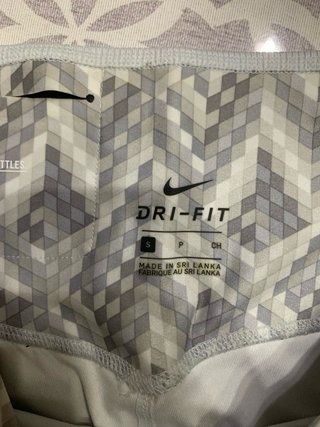 Leggings Nike fantasia grigio bianco