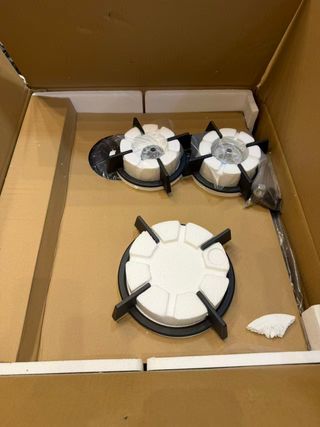 Cecotec Placa de Gas Butano y Natural 3 Fuegos