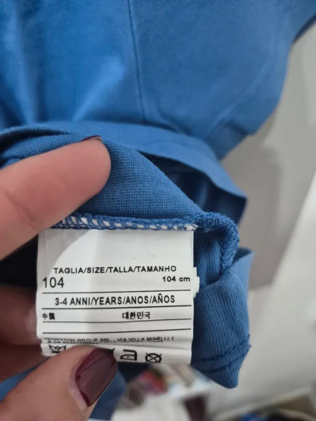 Camiseta Benetton niño azul