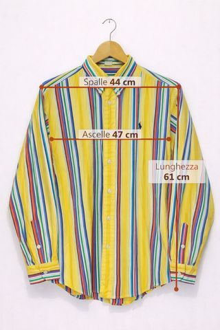 Camicia Ralph Lauren a righe Gialla Taglia M