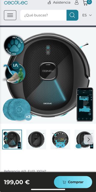 Robot aspirador Cecotec Conga