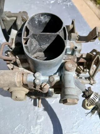 Carburador Doble Cuerpo para 2 cv y Colector admis