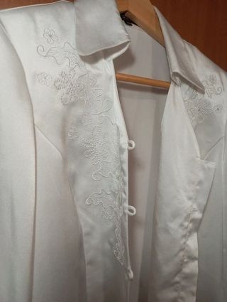 Blusa Zendra Blanca Bordada