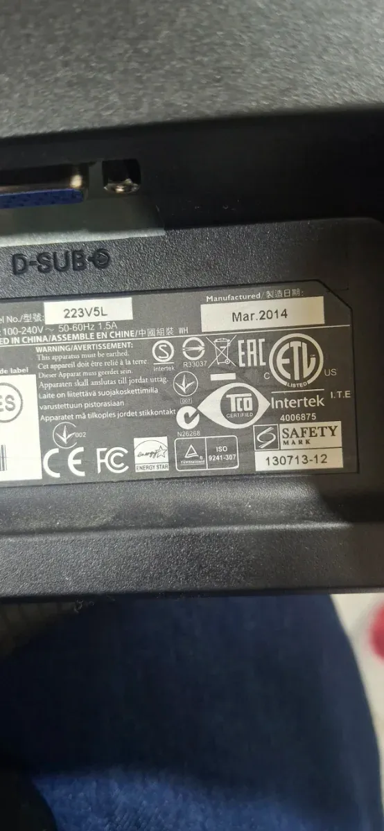 Monitor Philips 22 pulgadas