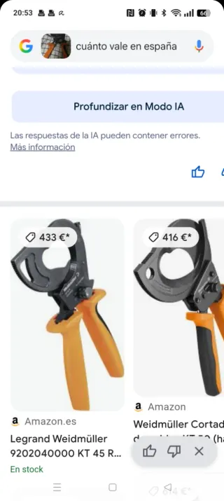 Corta-cables Legrand Weidmüller KT 45 R