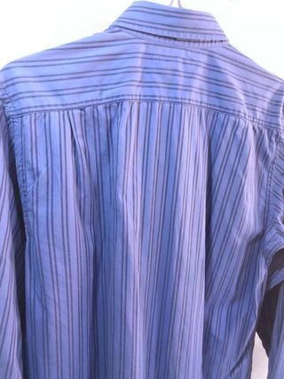 Camisa de Hombre Azul Cielo a Rayas Talla G