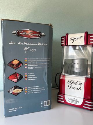 Máquina Palomitas Retro Roja