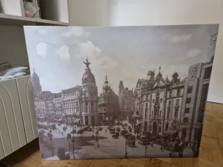 Cuadro Lienzo Vintage Ciudad 100x80