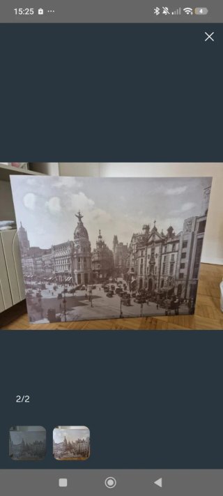 Cuadro grande vintage ciudad