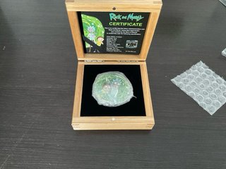 ENVÍO Moneda Rick and Morty Plata 2 onzas 2023
