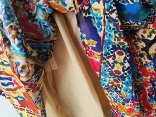 Vestido Zara estampado étnico