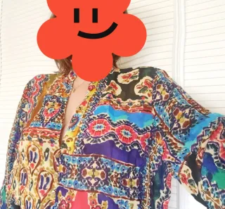 Vestido Zara estampado étnico