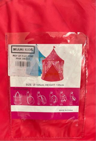 Tenda da gioco pop up castello principessa