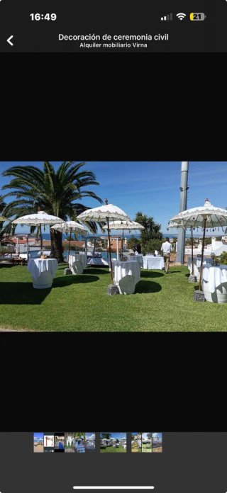 Alquiler carpas, sombrillas en Cádiz