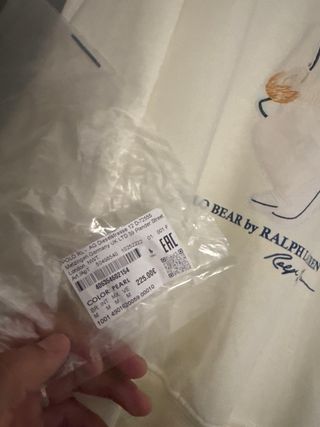 Sudadera Polo Ralph Lauren Urso Creme M