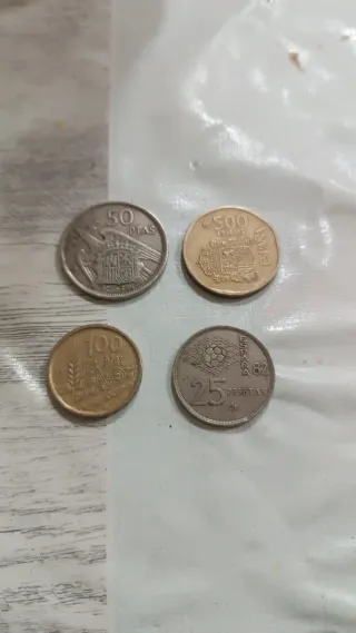 4 Monedas Pesetas España