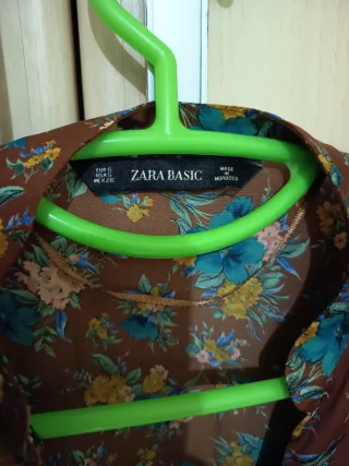 Blusa Zara Talla S Estampado Floral