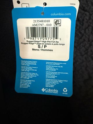 Forro Polar Borreguillo Columbia Gris Nuevo