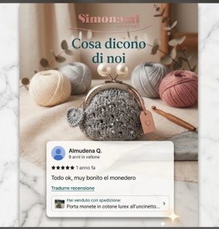 Portamonete SIMONAMI CROCHET In Ecopelliccia Rosa