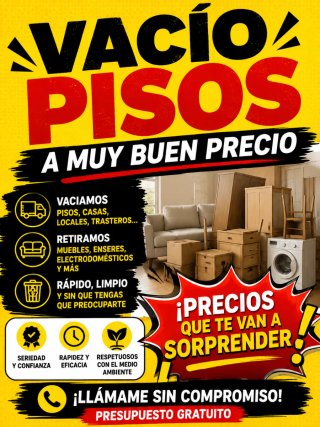 Vaciamos viviendas a buen precio