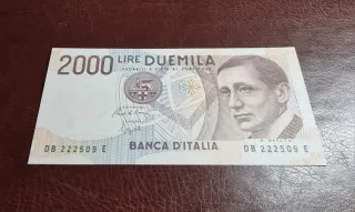 2000 Lire Marconi originale, Variante Numeri Verdi