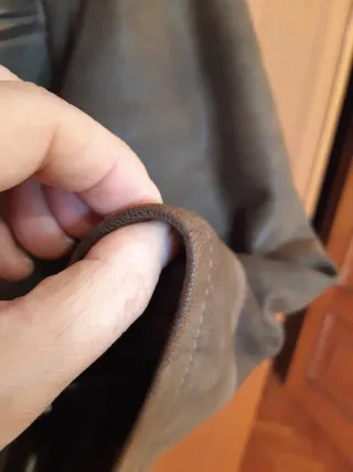 Cazadora de cuero Marrón Talla L