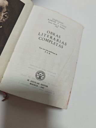 Ramón y Cajal Obras Literarias 1947 Aguilar
