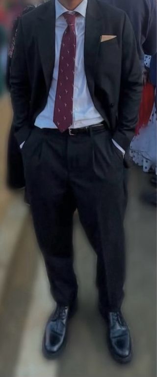 Traje Mango Negro