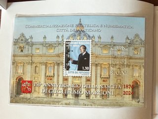Moneda 150 Aniversario Nacimiento Guglielmo Marcon