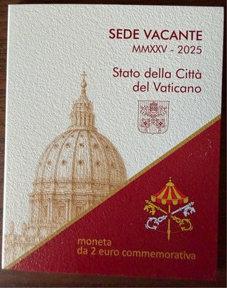 Moneda Vaticano 2€ Sede Vacante 2025 BU
