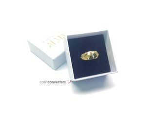 anillo oro 18k con circonita