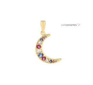 colgante oro 18k con piedra