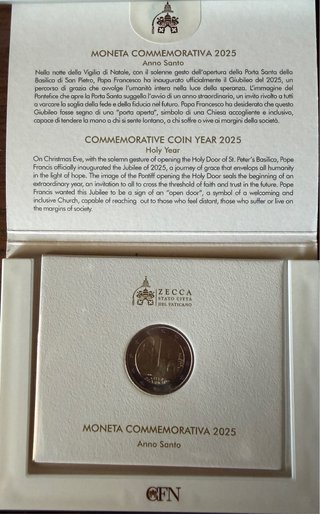 Moneda Vaticano 2€ Año Santo 2025 BU