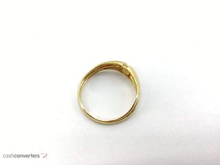 anillo oro 18k con circonita