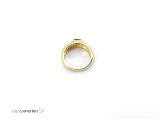 anillo oro 18k con piedra con circonita t. 12 (16,56 mm)
