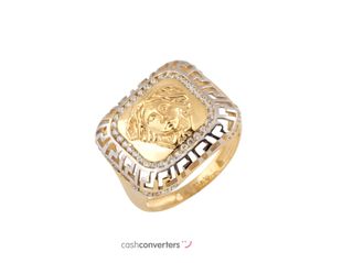 anillo oro 18k con piedra con circonita