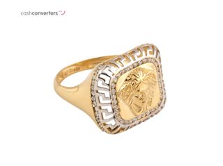 anillo oro 18k con piedra con circonita