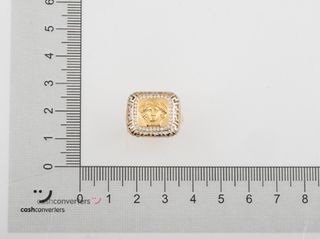 anillo oro 18k con piedra con circonita