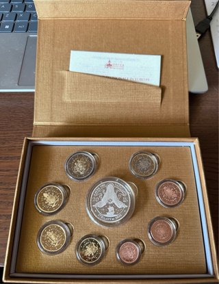 Vaticano Set oficial Monedas 2025 20€ Plata