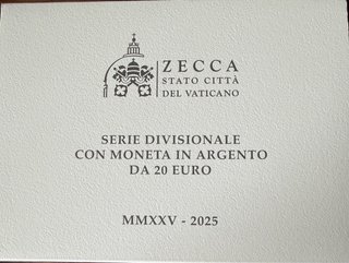 Vaticano Set oficial Monedas 2025 20€ Plata